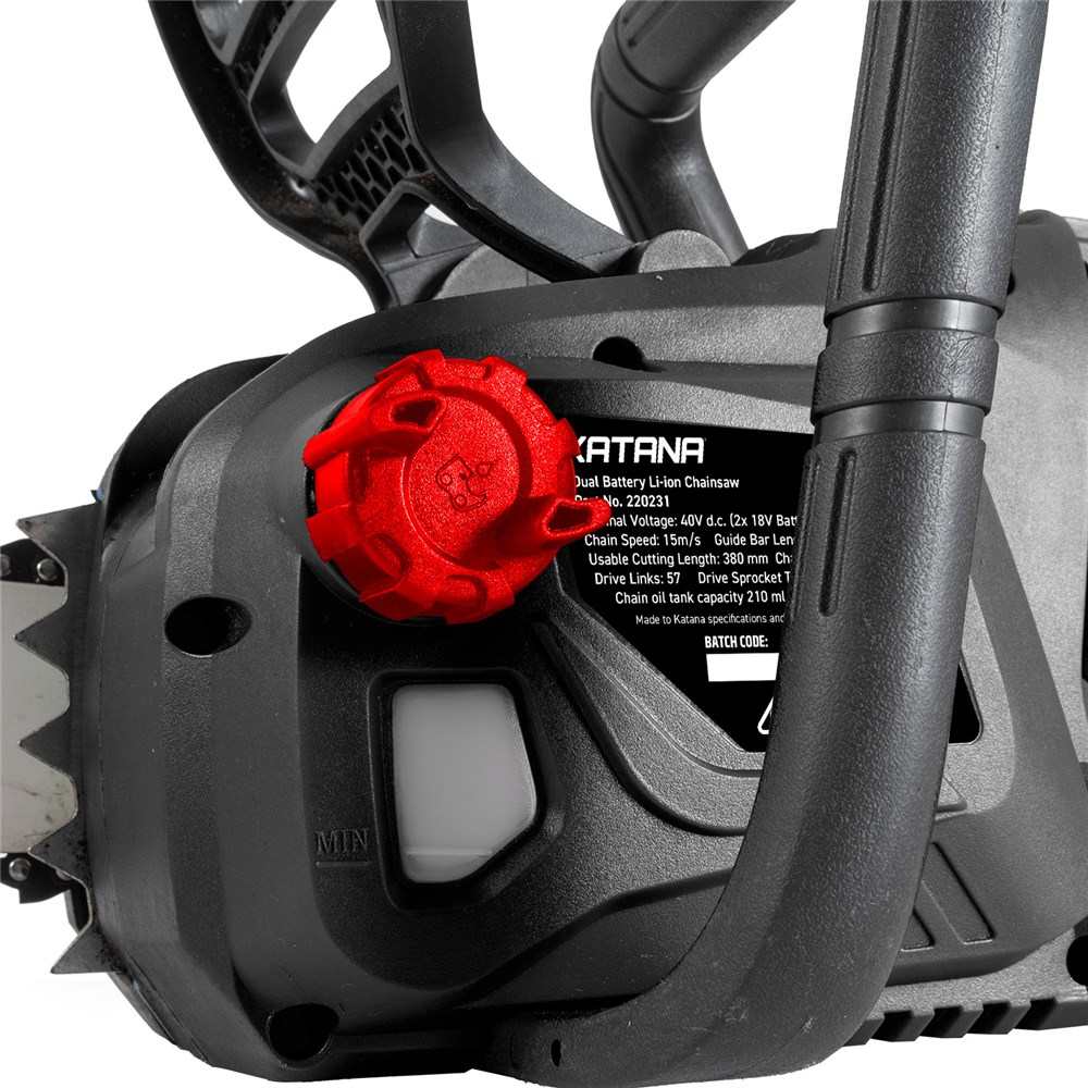 Katana 220231 36V (18Vx2) 400mm (16'') Brushless Charge All Chainsaw