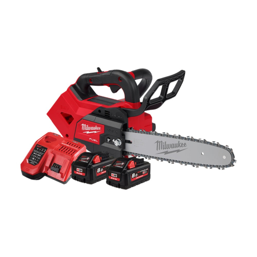 Milwaukee M18FTCHS12802 18V 8.0Ah 305mm (12") FUEL Cordless Top Handle Chainsaw Combo Kit