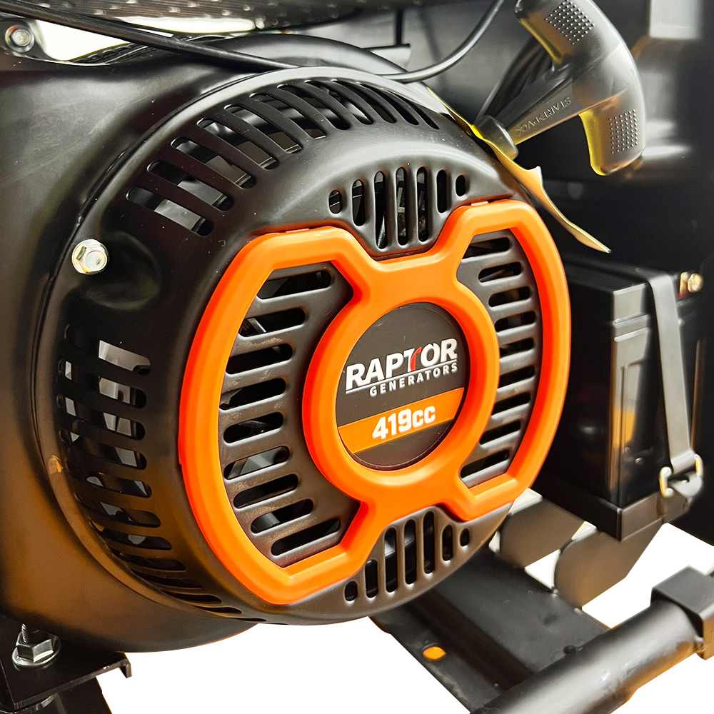 Raptor RGOFI8000 7500W 419cc 4-Stroke Petrol Open Frame Petrol Inverter Generator