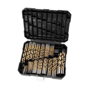 RYNOMATE 230 pcs Drill Bits Set with Black Plastic Case (Gold) RNM-DBS-100-CF