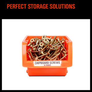 NEW 8 PC Wall Mounted Storage Bins Rack Set Nuts Bolts Organizer Parts 97903