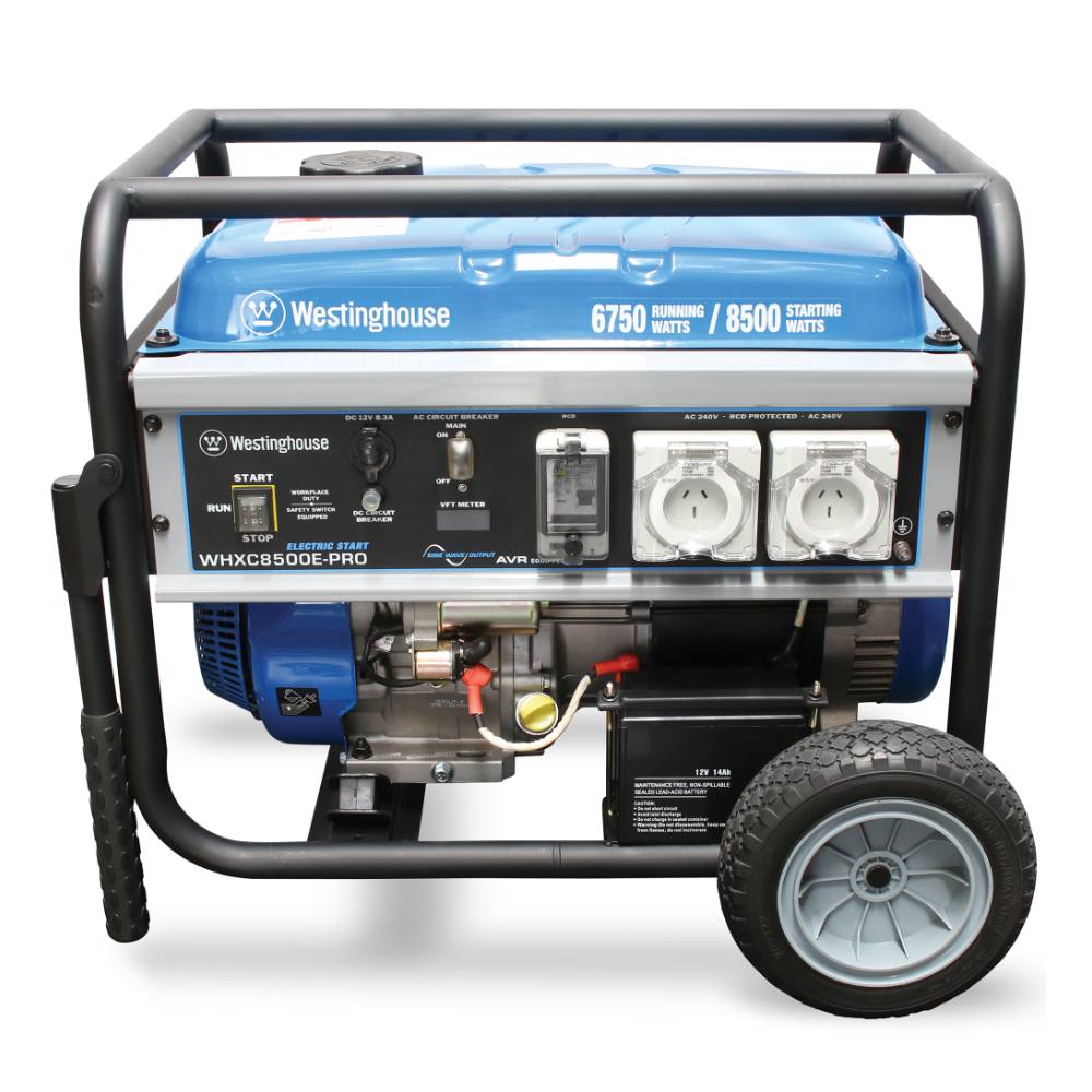 Westinghouse WHXC8500E-PRO 10.6kVA 8500W Portable Electric Start 4-Stroke Petrol Generator