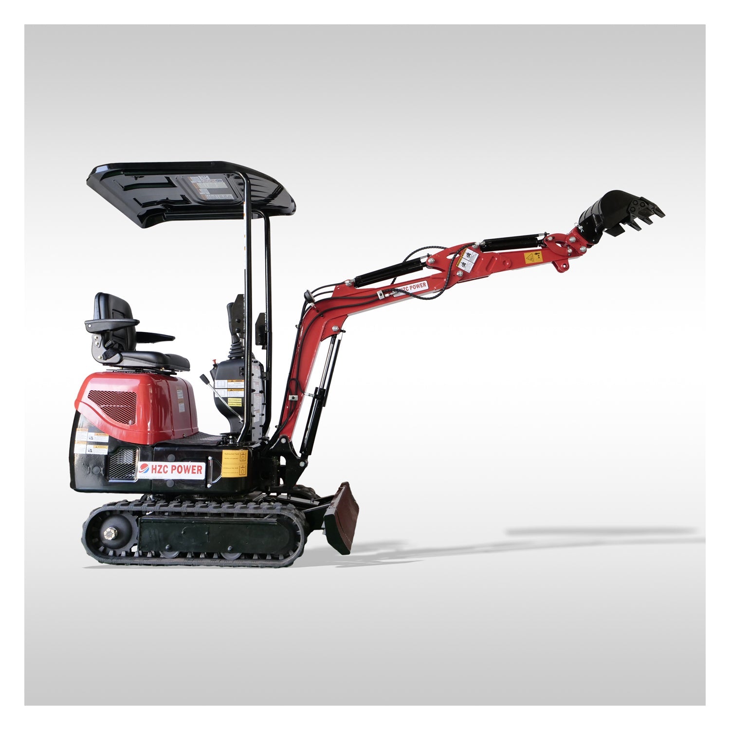 HZC Mini Excavator 1 Tone 7KW Diesel Swing Boom & Adjustable Track(DKB941)