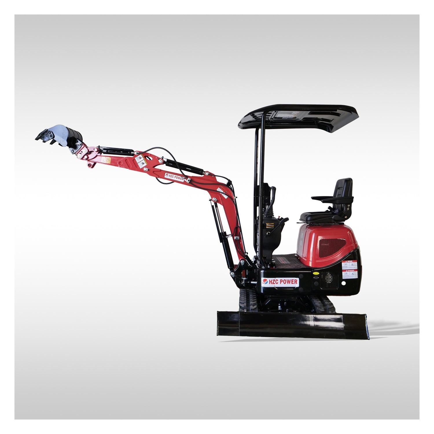 HZC Mini Excavator 1 Tone 7KW Diesel Swing Boom & Adjustable Track(DKB941)