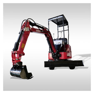 HZC Mini Excavator  1 Tone 7KW Diesel Swing Boom & Adjustable Track (DKB881)