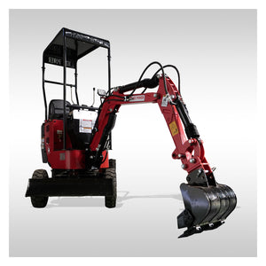 HZC Mini Excavator Four Wheels 10HP Petrol Adjustable Wheels(BVR600K)