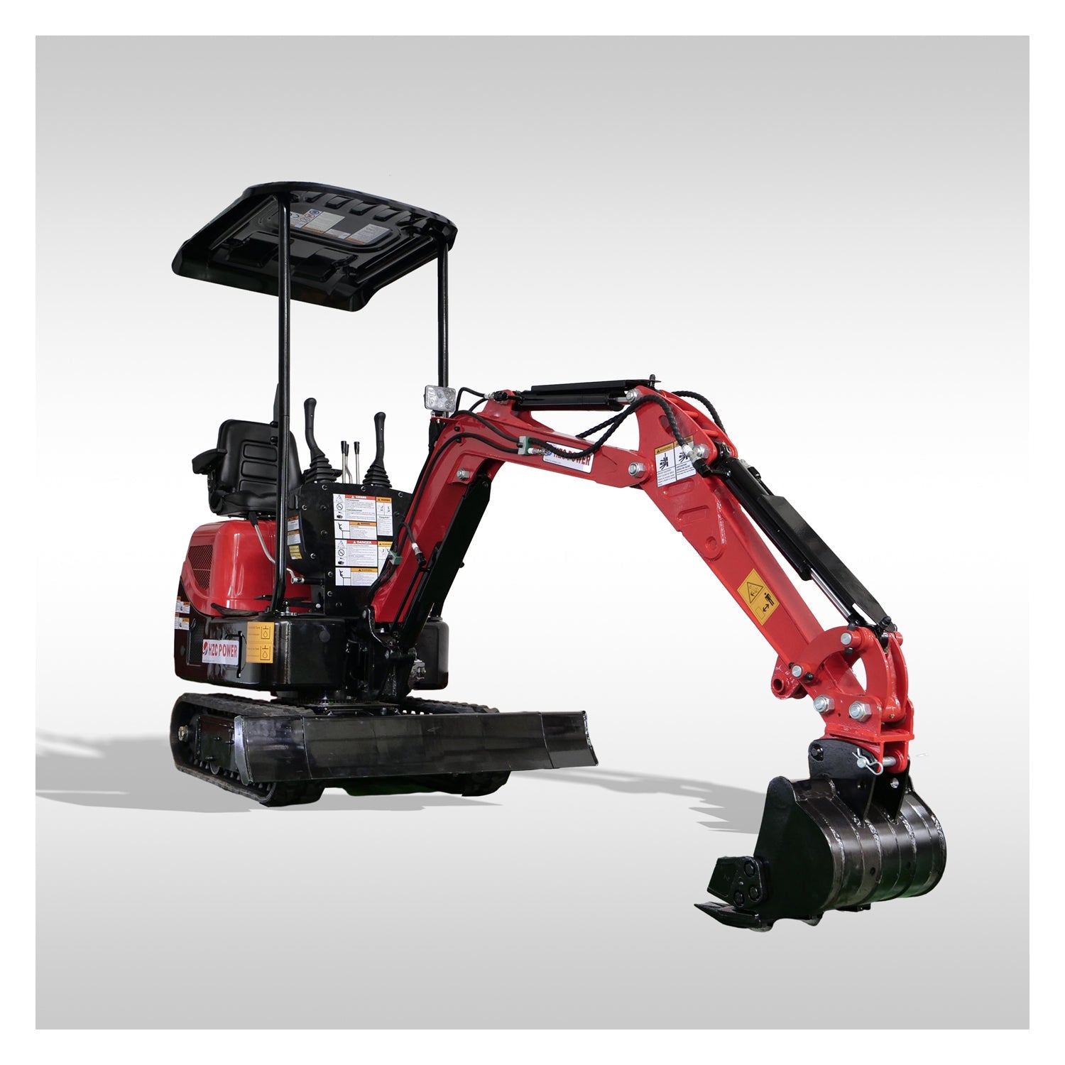 HZC Mini Excavator 1 Tone 7KW Diesel Swing Boom & Adjustable Track(DKB941)