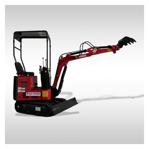 HZC Mini Excavator 1 Tone 14HP Petrol Swing Boom & Adjustable Track(BKB851K)