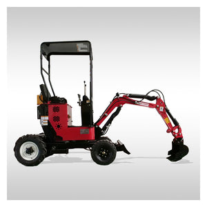 HZC Mini Excavator Four Wheels 10HP Petrol Adjustable Wheels(BVR600K)